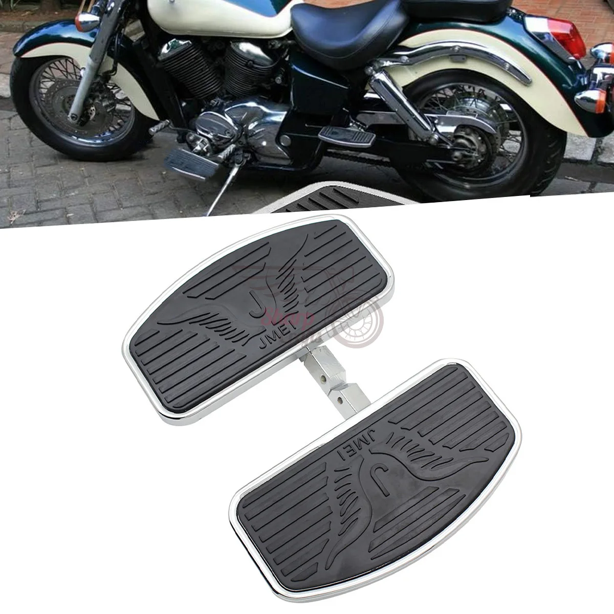 Motorcycle Rear Passenger Footpegs Floorboards Footboards For Yamaha Dragstar Virago 250 XV250 V-Star 400 DS400 650 DS650 DS1100