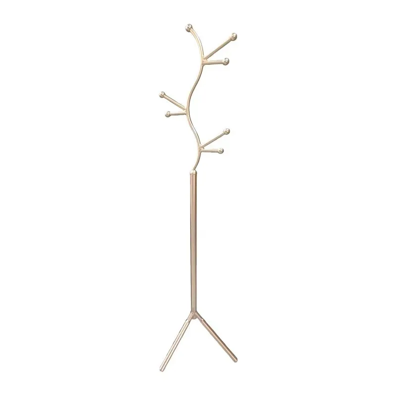 Modern metal hanger, height adjustable, durable design, free-standing tripod structure, suitable for home storage