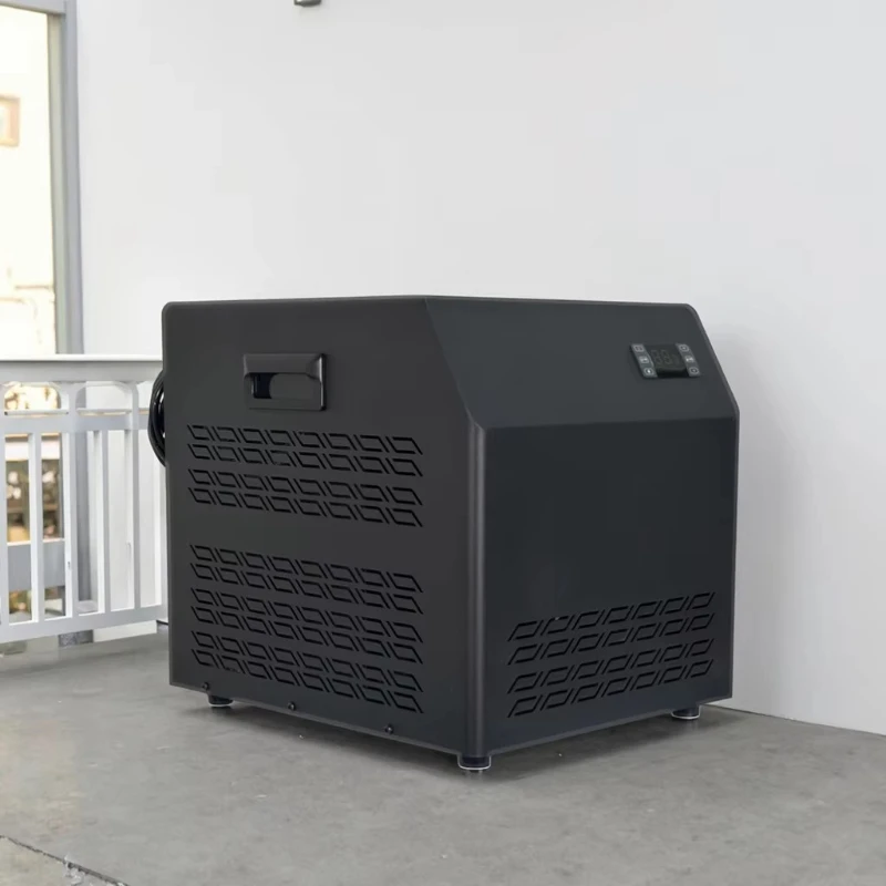 Small ice bath cooler 1/3hp R290 water-cooled 110/220V compressor with Wi-Fi and remote control for home use