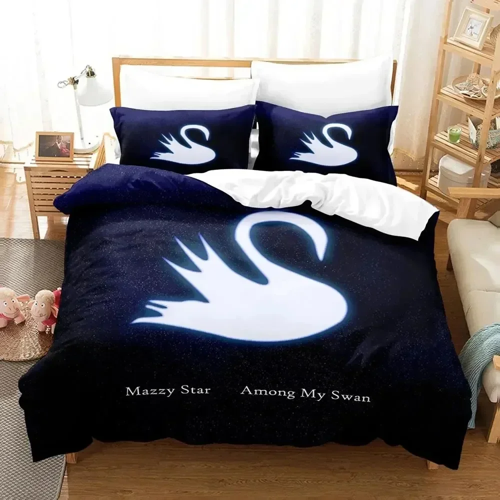 3D Print Mazzy Star Bedding Set Duvet Cover Bed Set Quilt Cover Pillowcase Comforter king Queen Size Boys Adult Bedding Set