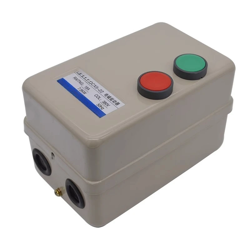 QCX5-12 Magnetic Starter, Fan Water Pump Switch Electromagnetic Three-phase 380V Motor Overload Protection