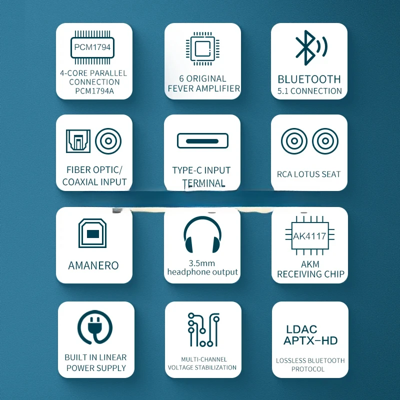 Fever DAC Ear 5,1 Weiliang DC60 четырехъядерный PCM1794 параллельный USB декодер Hifi
