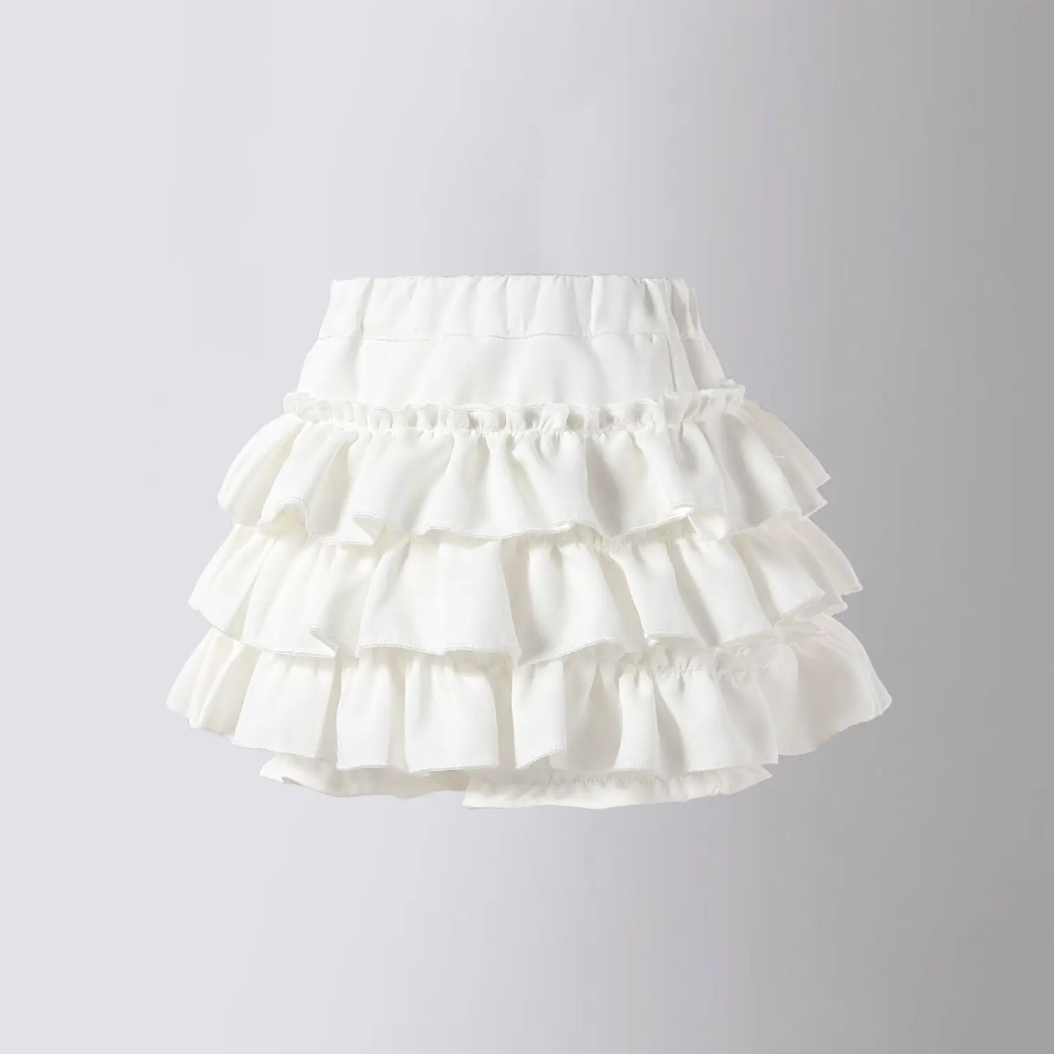 Girls 2026 Spring and Autumn New Net Red Soft Waxy Sweet Children's Bow Cake Skirt High Waist Skirt Pengpeng Skirt