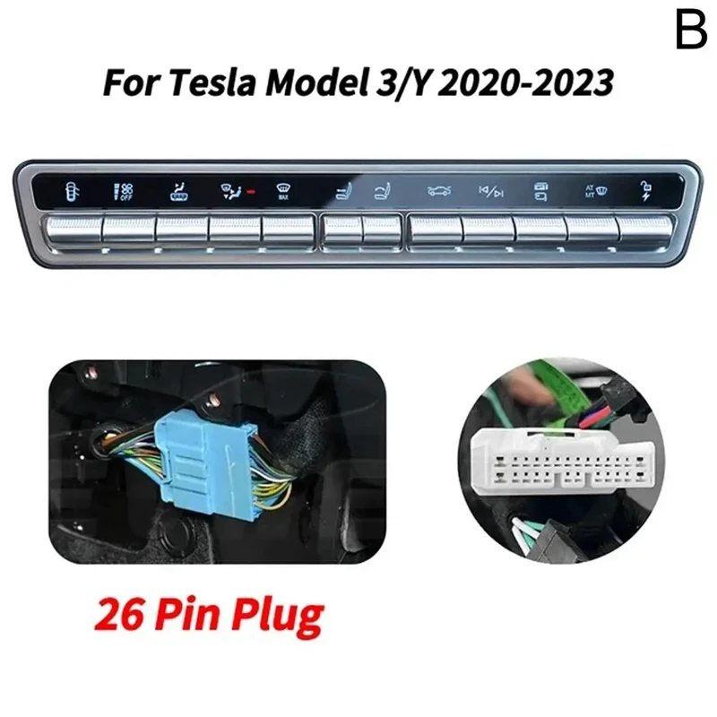 26/28 Pin Plug Screen Smart Physical Button For Tesla Model 3/Y Modification And Upgrade Central Control Physical Button