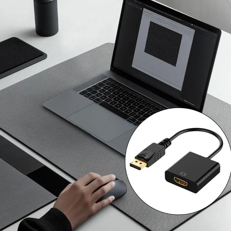 652F Gold Plate DisplayPort to HDMIS Converter لـ High Video و Audios Syncing HDMIS Connectors #5