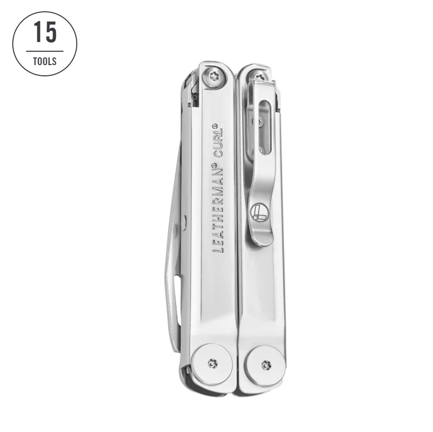 LEATHERMAN, Curl Multitool, Stainless Steel Everyday Tool with Nylon Sheath