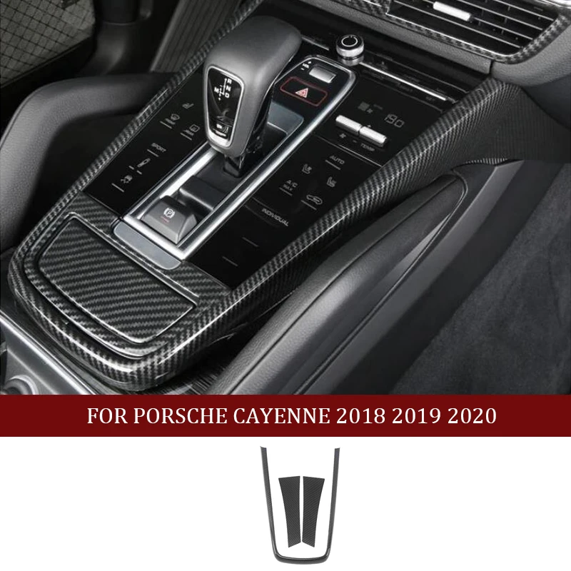 Scatola laterale e bracciolo e cruscotto aria condizionata presa ca copertura di sfiato Trim interni in fibra di carbonio misura per Porsche Cayenne