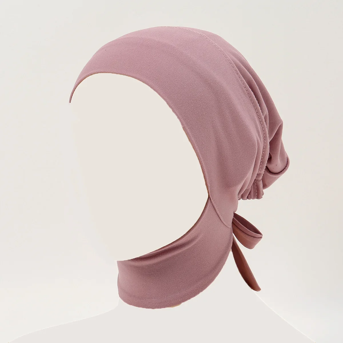 

Hot Selling Multi-color Milk Silk Elastic Band Neck Hat for Women, Middle Eastern, Malay and Indonesian Popular Solid Color Hat