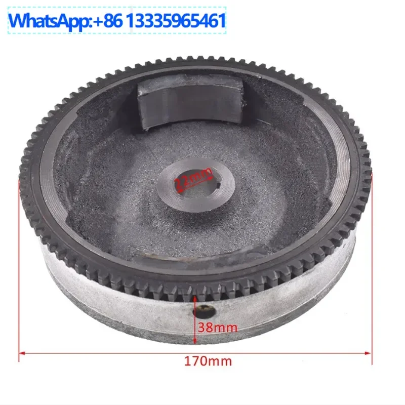 

4PCS Gasoline generator accessories 2KW3KW magnetic flywheel, gasoline engine water pump 168F GX160 flywheel, electric start