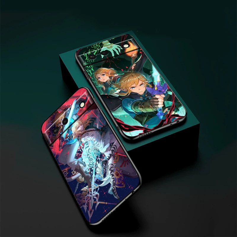 Sword Legend Japanese Comics For Google Pixel 9 8 7A 7 6A 6 5A 5 4 4A XL 5G Black Silicon Shockproof Shell Cover Phone Case