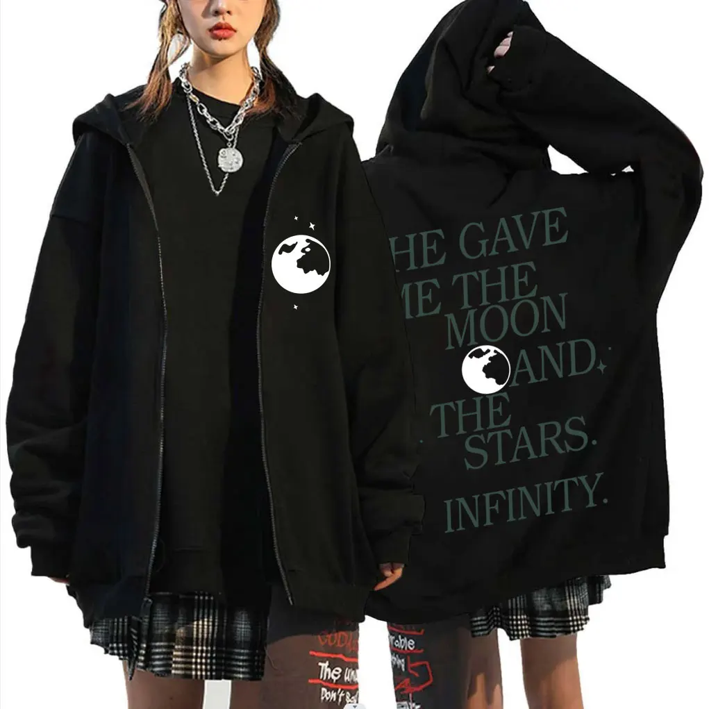 

TV Play The Summer I Turned Pretty He Gave Me The Moon and The Stars Infinity Zipper Hoodie Men Fashion Vintage Zip Up Jacket
