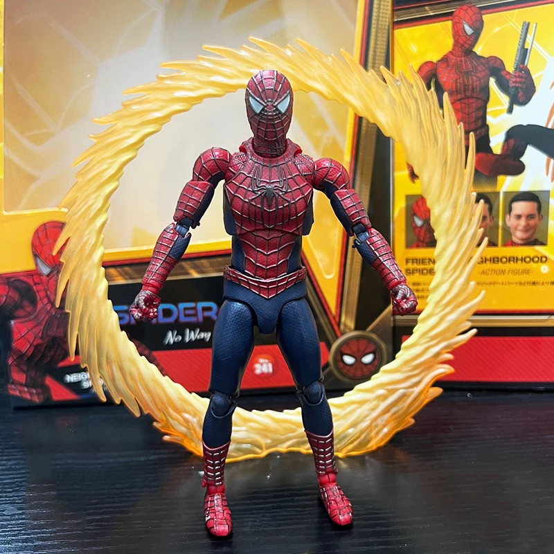 ฟิกเกอร์แอคชั่น Mafex หมายเลข 241 สไปเดอร์แมน โทบี้ แม็กไวย์ โนเวย์โฮม ฟรีเดนชิพ โค อนิเมะ ของสะสมโมเดลพีวีซี ของเล่น ของขวัญ