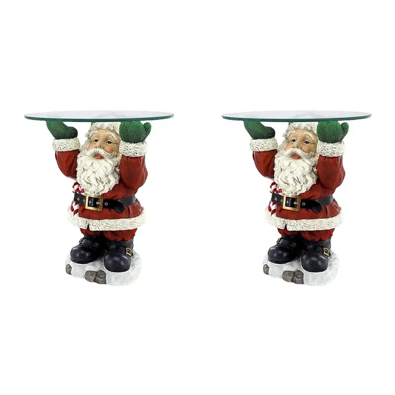 

ABFU-2X Christmas Santa Clau Snack Tray Rack Fun Christmas Party Decorations
