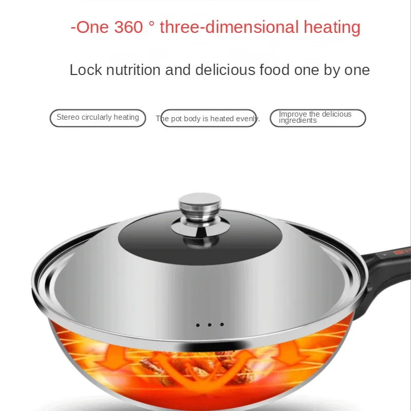 Joyoung-sartén eléctrica multifunción todo en uno, olla caliente, antiadherente