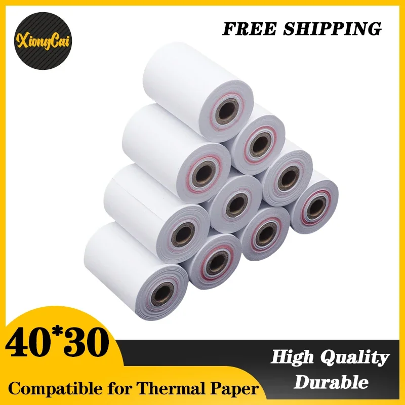 For Thermal 44X30 57X30 57X35 57X37 57X50mm  Thermal Receipt Paper POS Cash Register Receipt Roll For Thermal Printer