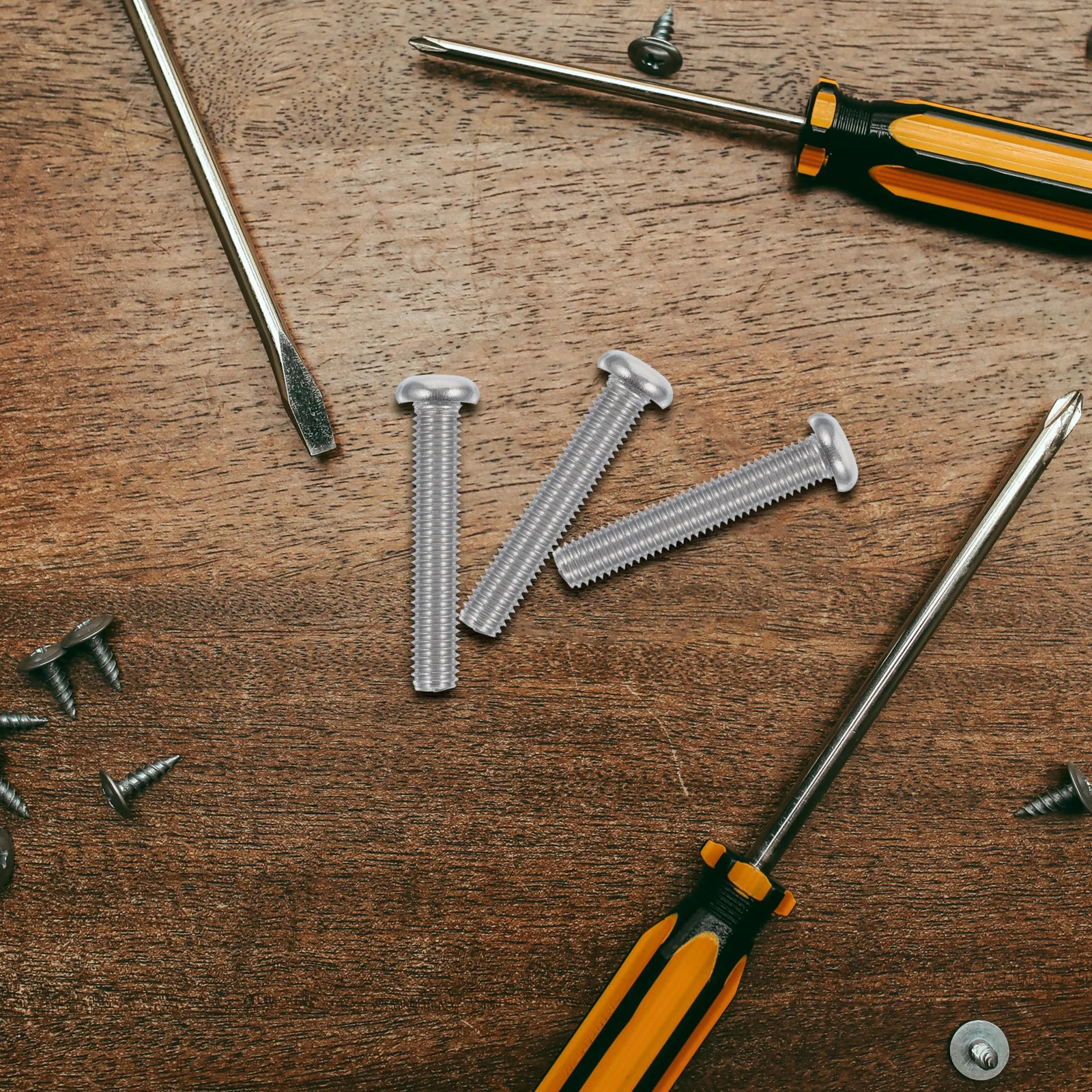 

10pcs Stainless Steel Screws M8X45Mm Pan Head Machine Screws For Mounting Wall Mount Kit Drywall Anchors Monitor Mount