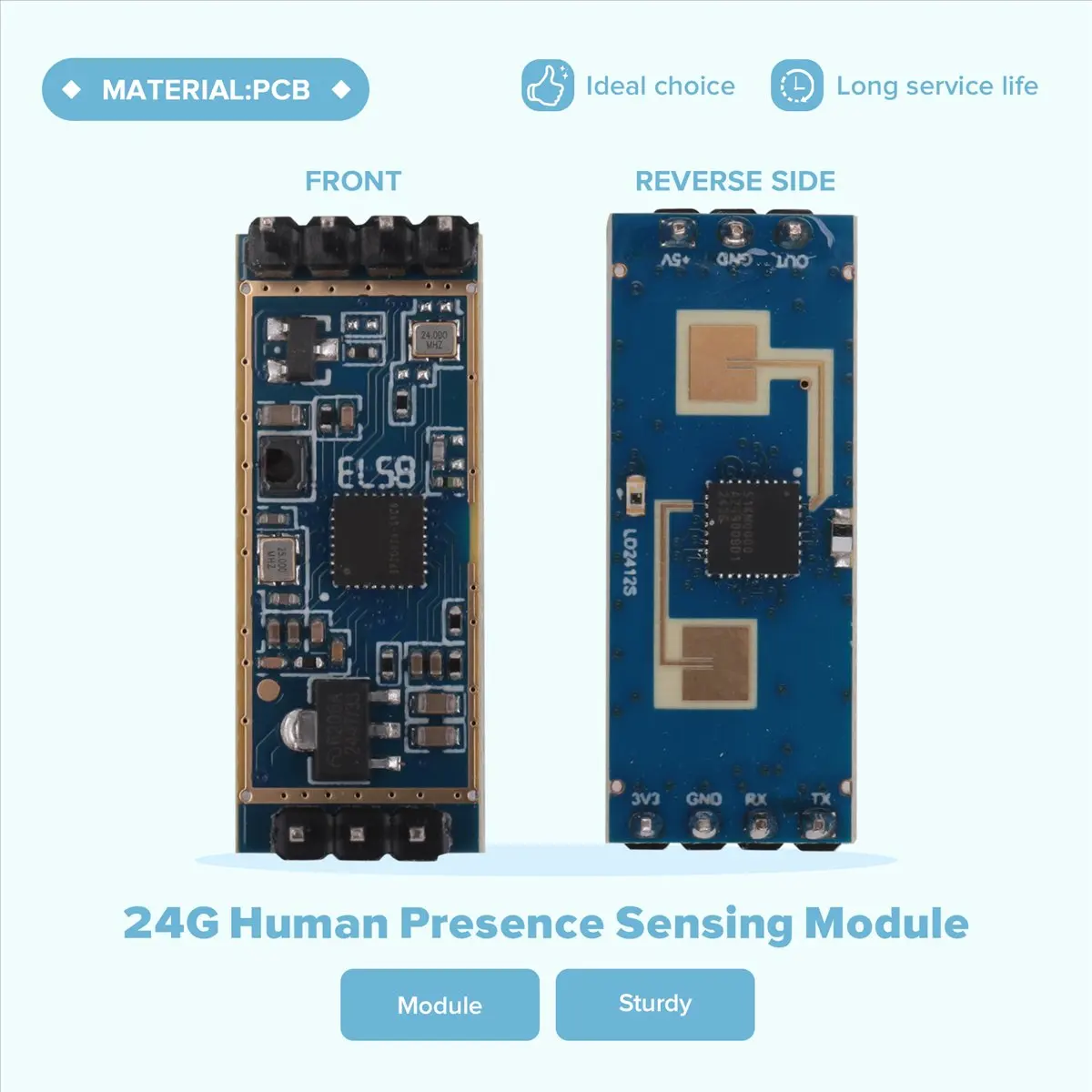 Sensor Detection Module 24G Human Presence Sensing Radar Module CAA