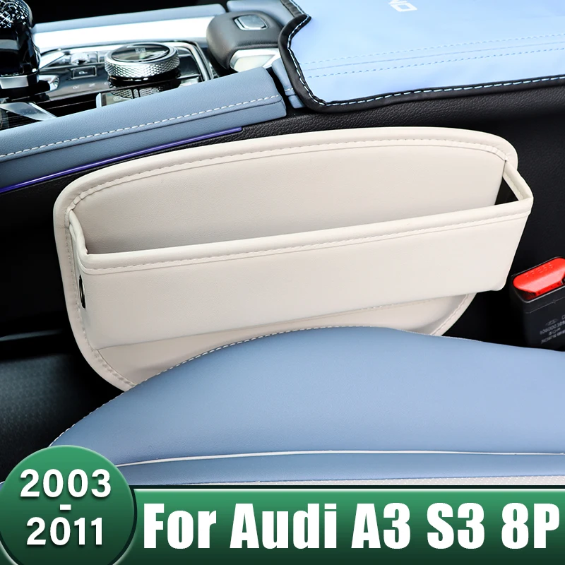 

Car Seat Crevice Storage Box Pocket Built-in Multi-Functional Bag For Audi A3 S3 8P 2003 2004 2005 2006 2007 2008 2009 2010 2011