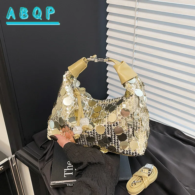 

New Sequin Women's Bag Luxury Brand Dinner Sequin Women's Handbag Fashion Shiny Mini Casual Shoulder Crossbody Bag High Quality