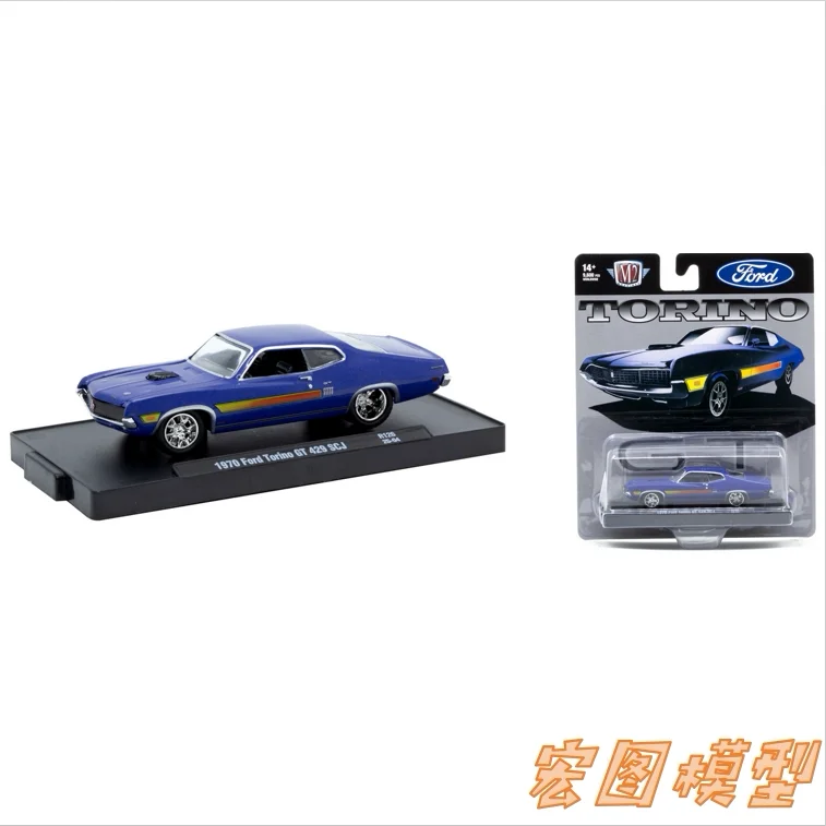 

M2 Machines 1:64 1970 Ford Torino GT 429 SCJ diecast alloy car model Children's toys and gifts