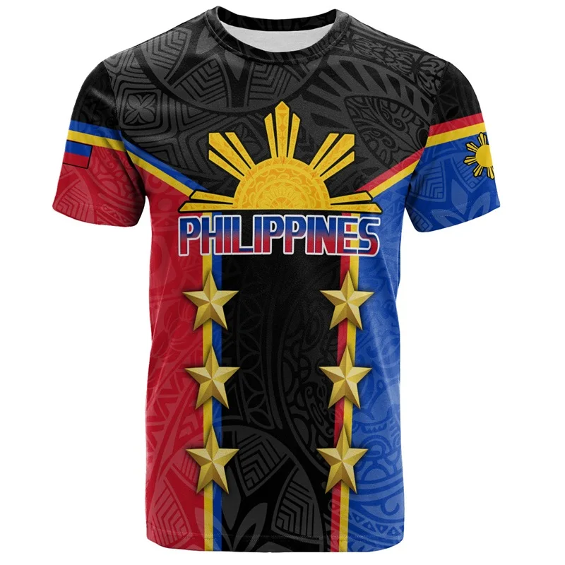 Philippines National Heroes Day Graphic Tshirt Clothes Men Women Short Sleeve Plus Size Philippines Flag Tee Shirts Tops