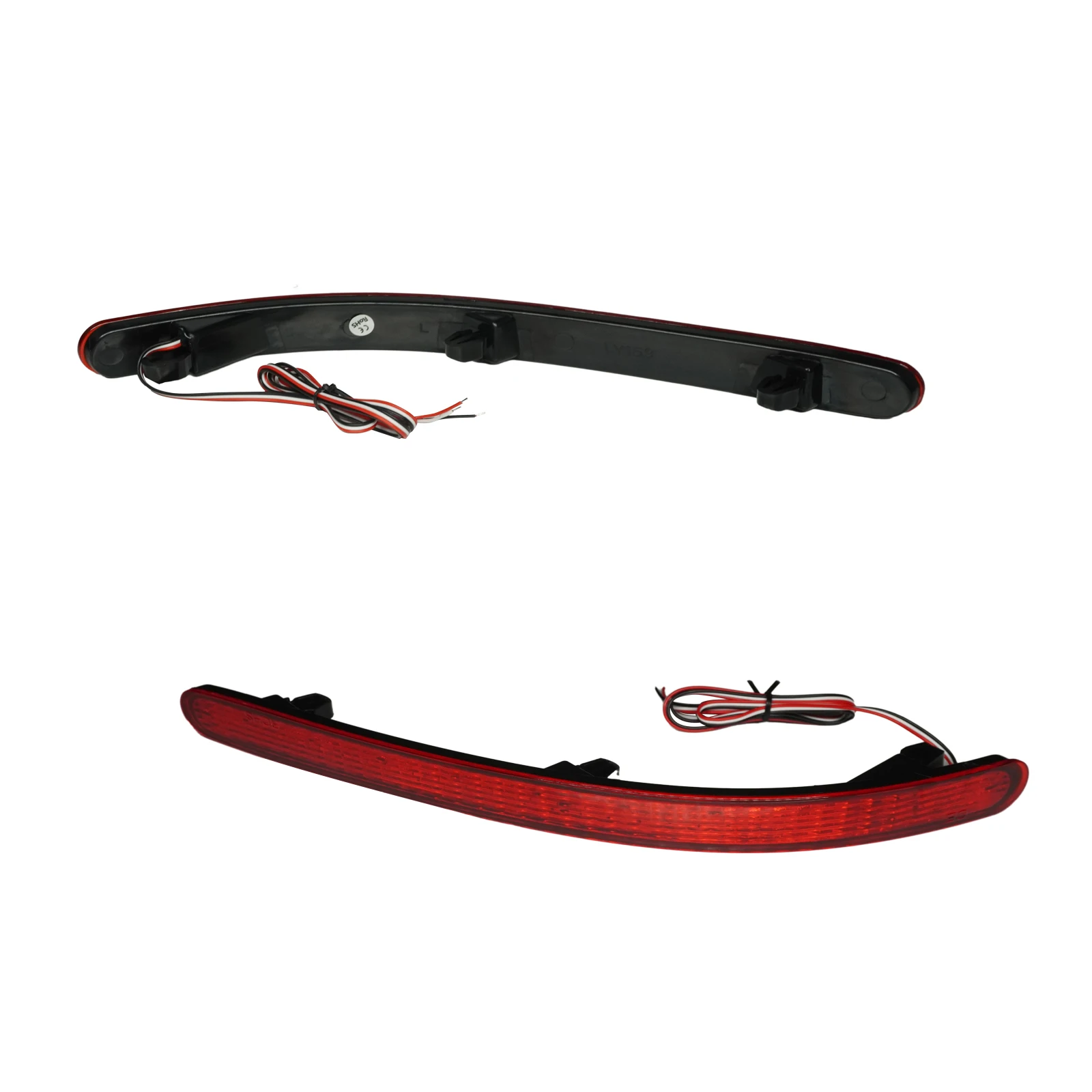 L+R Rear Bumper Reflector LED Stop Brake Light For 02-10 VW Touareg 7L6 7L7 7LA