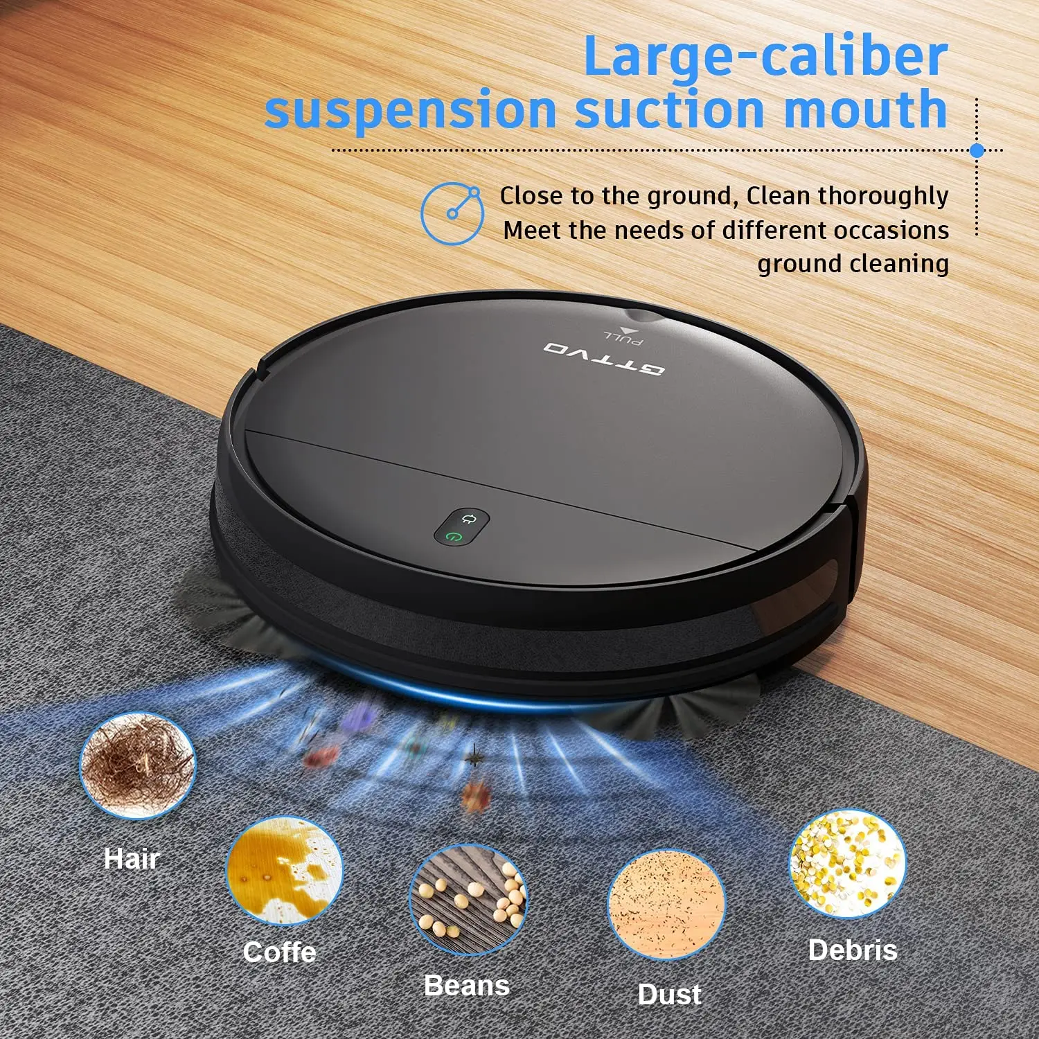 ROBOEVO BR151 Robot Vacuum Cleaner 6000Pa Strong Suction 2500mAh Battery 3in1 Mopping Sweeping Suction Smart Home Support Wifi