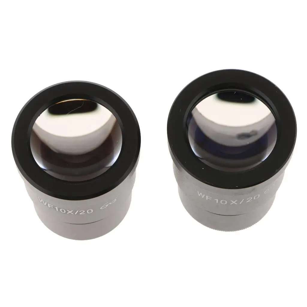 Wide Angle Microscope Lens 10x Magnification Metal Ocular Magnifier for Universal Scientific Research
