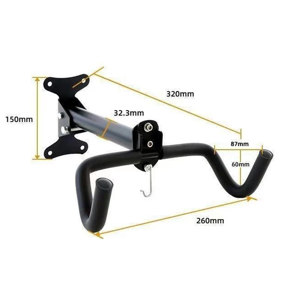 1PC Heavy Duty Wall Mounted Bicycle Rack Rotating 360 Degree Stretchable Stand MTB Hanging Holder for Room Storage - view 4