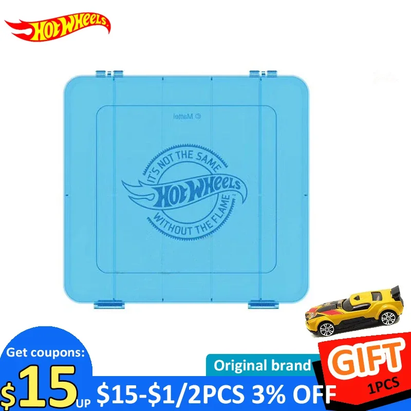 Caja de almacenamiento de coche de juguete Hot Wheels Original, plástico para fundición 1/64, Juguetes para niños, juguete para regalo para niños, 5