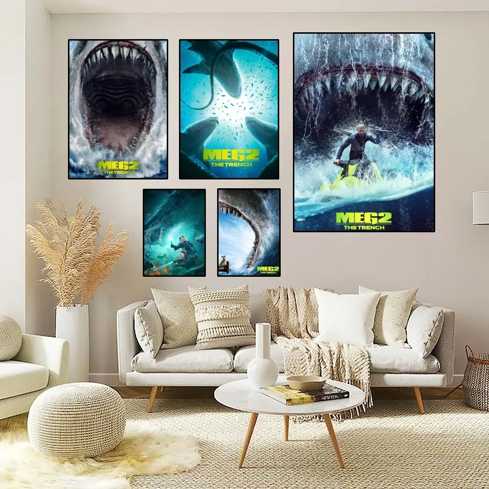 BEAST KINGDOM Meg 2 The Trench Poster Home Room Decor Aesthetic Art Wall Painting Stickers