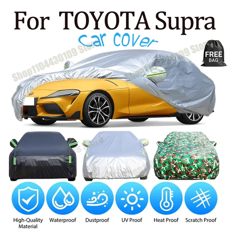 

For TOYOTA Supra Waterproof Car Cover Custom Duty SUN Waterproof All Weather Protection Outdoor