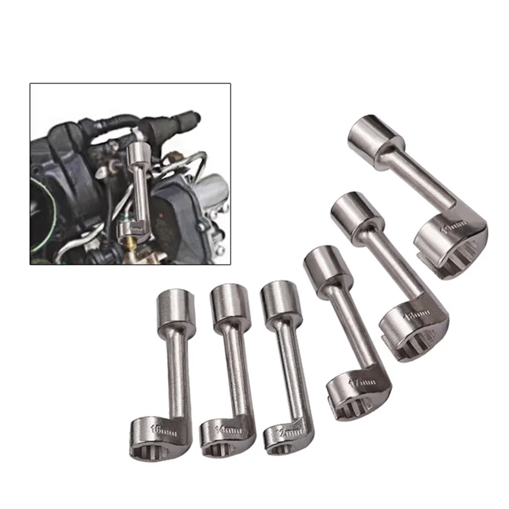 1 Stück Kfz-Diesel-Leitungsschlüsselsatz 1/2 Zoll Antrieb 12mm 14mm 16mm 17mm 18mm 19mm Sechskantschlüssel Handwerkzeug-Zubehör