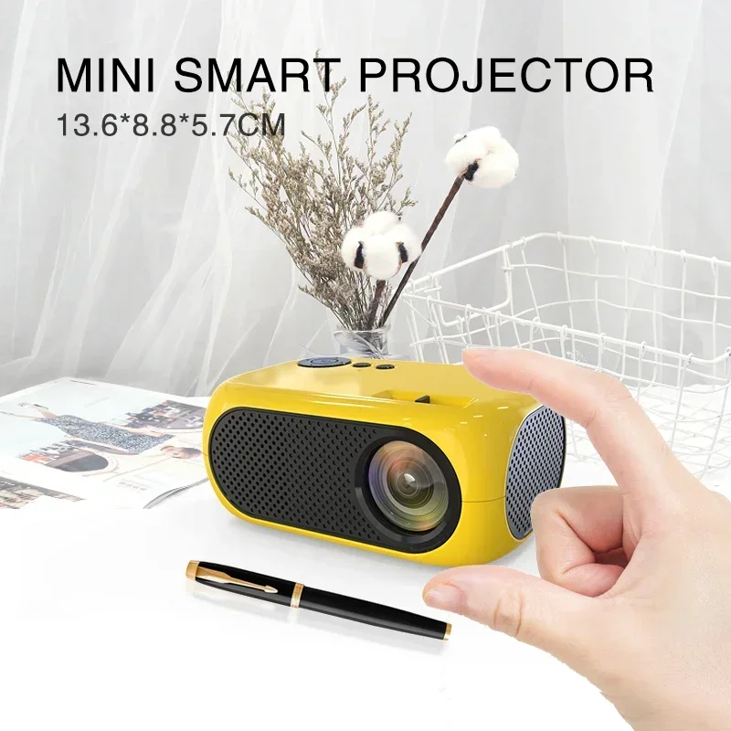 Imagem -06 - Mini Projetor Led Beamer Portátil Compatível com Hdmi Usb Suporte a Vídeo 1080p Presente Infantil 640*480p Salange-m24