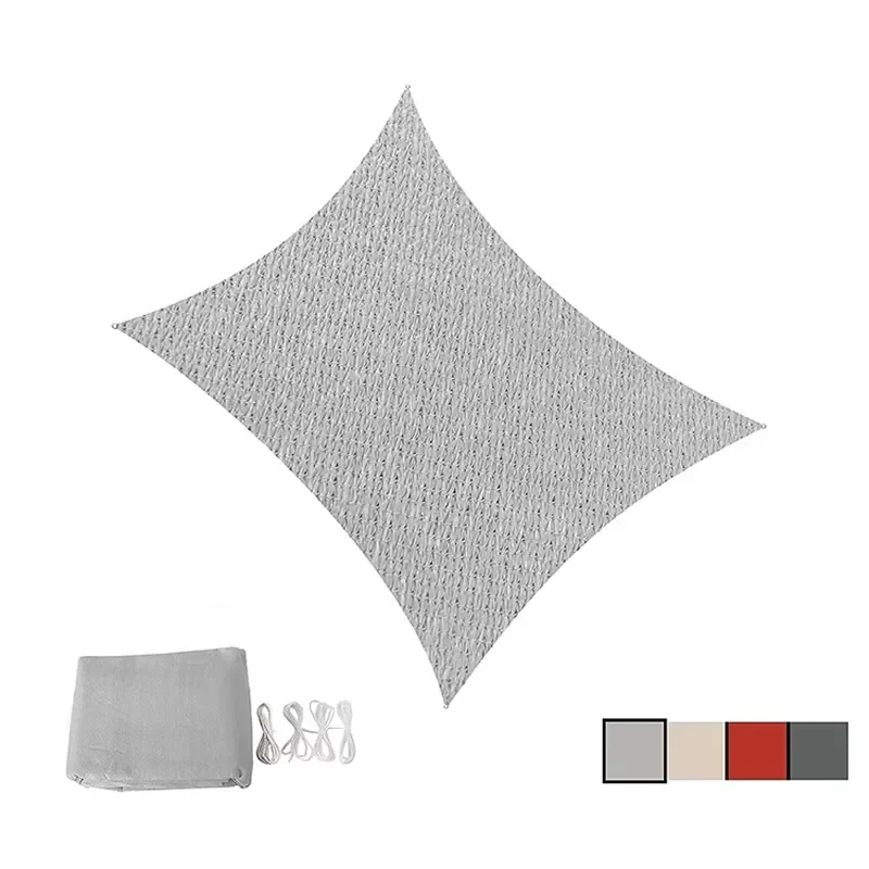 Garden Outdoor Balcony Patio Awning HDPE Woven Feiju Shade Sail 4x6m UV Stabilized 90% Shade Rate Flat Wire