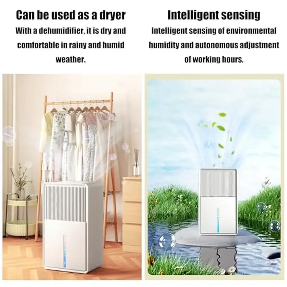 Компактный осушитель 85 унций для ванной комнаты, спальни, автофургона, кухни, тихий, с автоматическим отключением, ночник