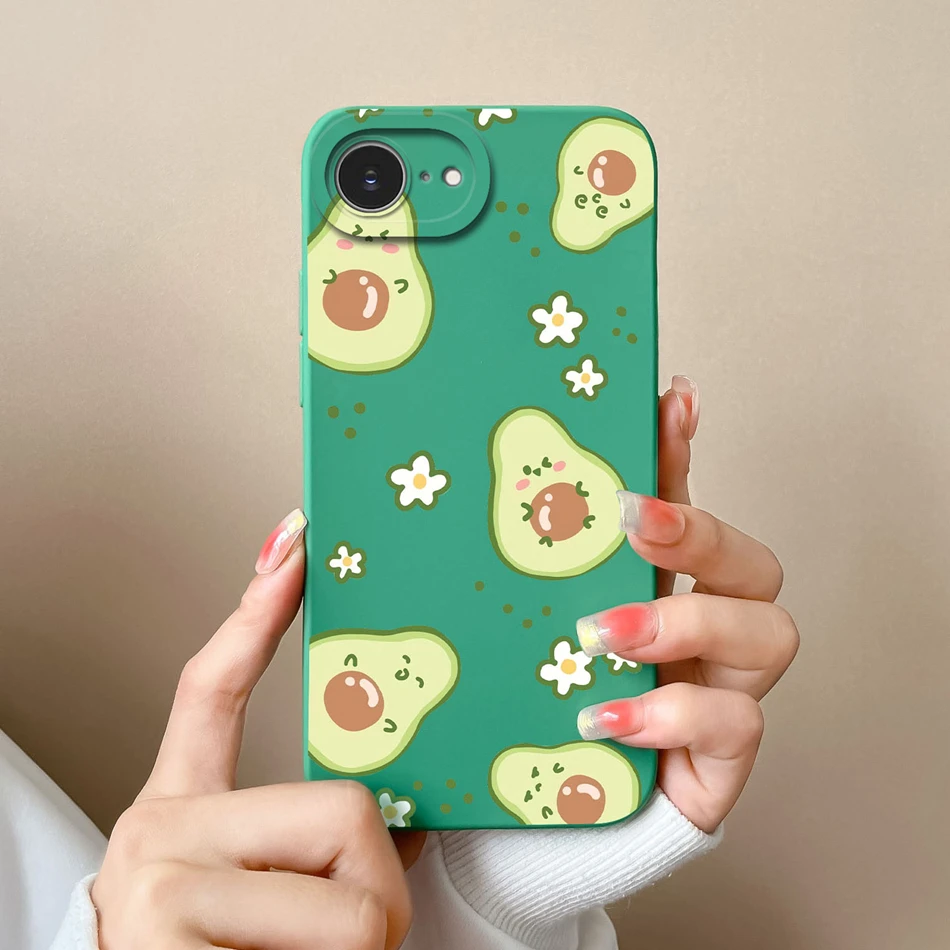 Cute Cartoon Cover For iPhone 16E Case For iPhone SE 2025 High Quality Premium Liquid Silicone Camera Protection Soft Phone Case