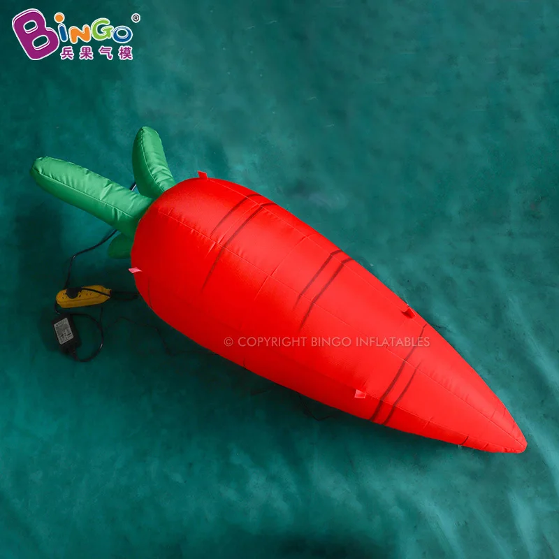 Cute 1.5 Meters High(5ft) Inflatable Carrot Model Inflatable Vegetables Toys For Kids Activity Decoration