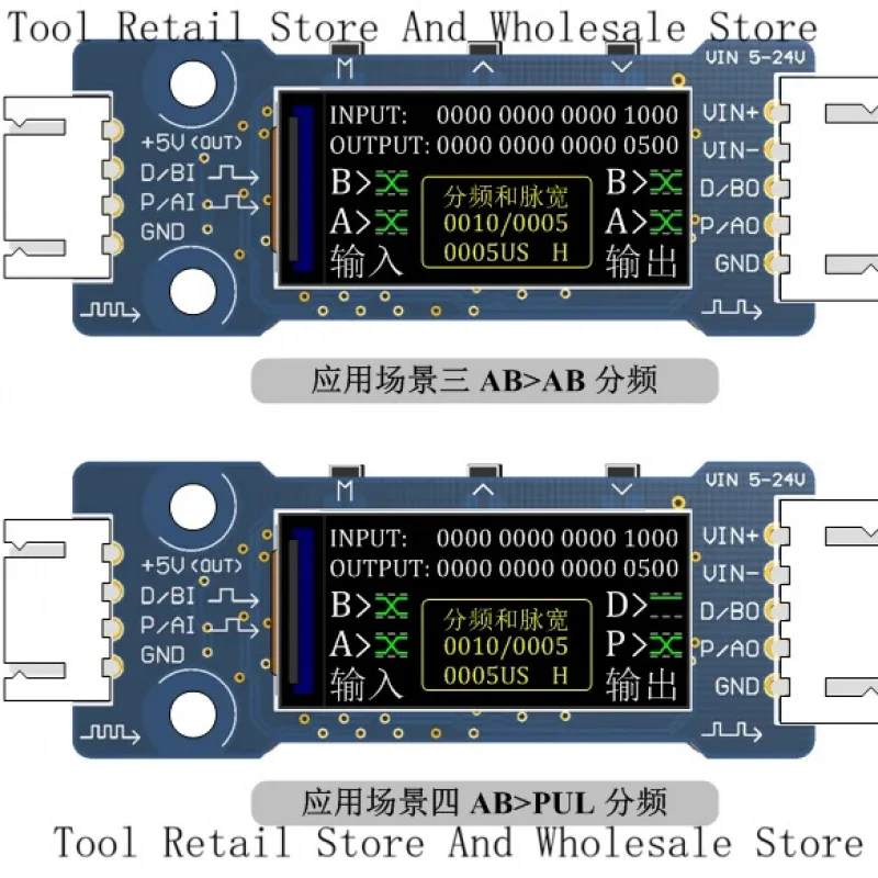 Divider Arbitrary Division From 1 To 5000 Pulse Converter Encoder A/B Quadrature Pulses