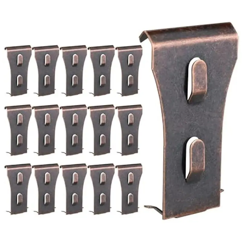

AEE4-Brick Clips,16Pc Brick Clips For Hanging Outdoors Brick Hooks Hangers Wall Clips Picture Hangers Mount On Brick No Drill