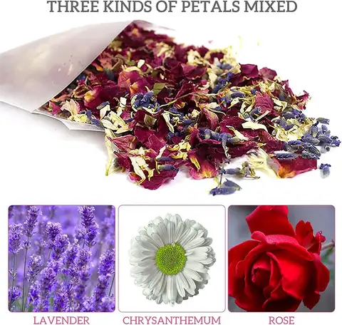 1-20 packs Wedding Rose Dried Flower Petals Rose Petal Confetti 100% Natural Biodegradable Pop Wedding And Party Decoration