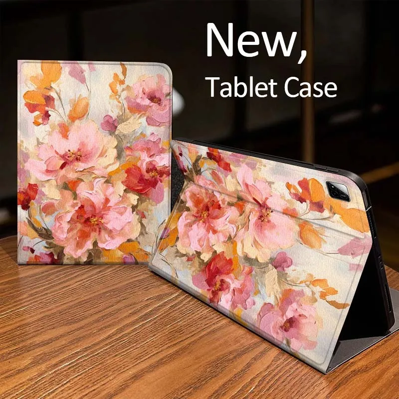 

Colorful Flower Bouquet Case For Xiaomi Mi Redmi Pad 2 4 5 7S 6S 6 7 8 Plus SE Pro K 2025 inch 8.7 11 Tablet