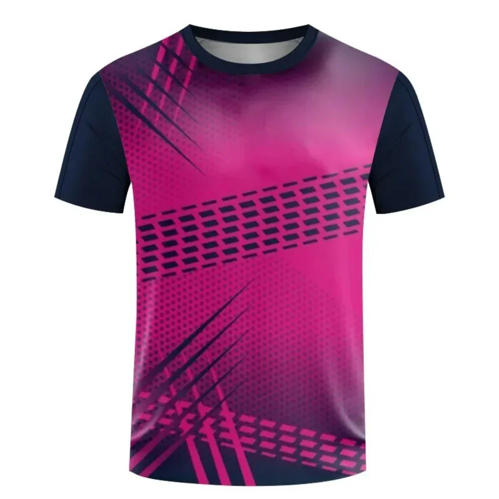 Summer New Breathable Quick Drying Sports T-shirt Fashion Men Women Running Fitness T Shirts Gym Workout Short Sleeve Tee Tops
