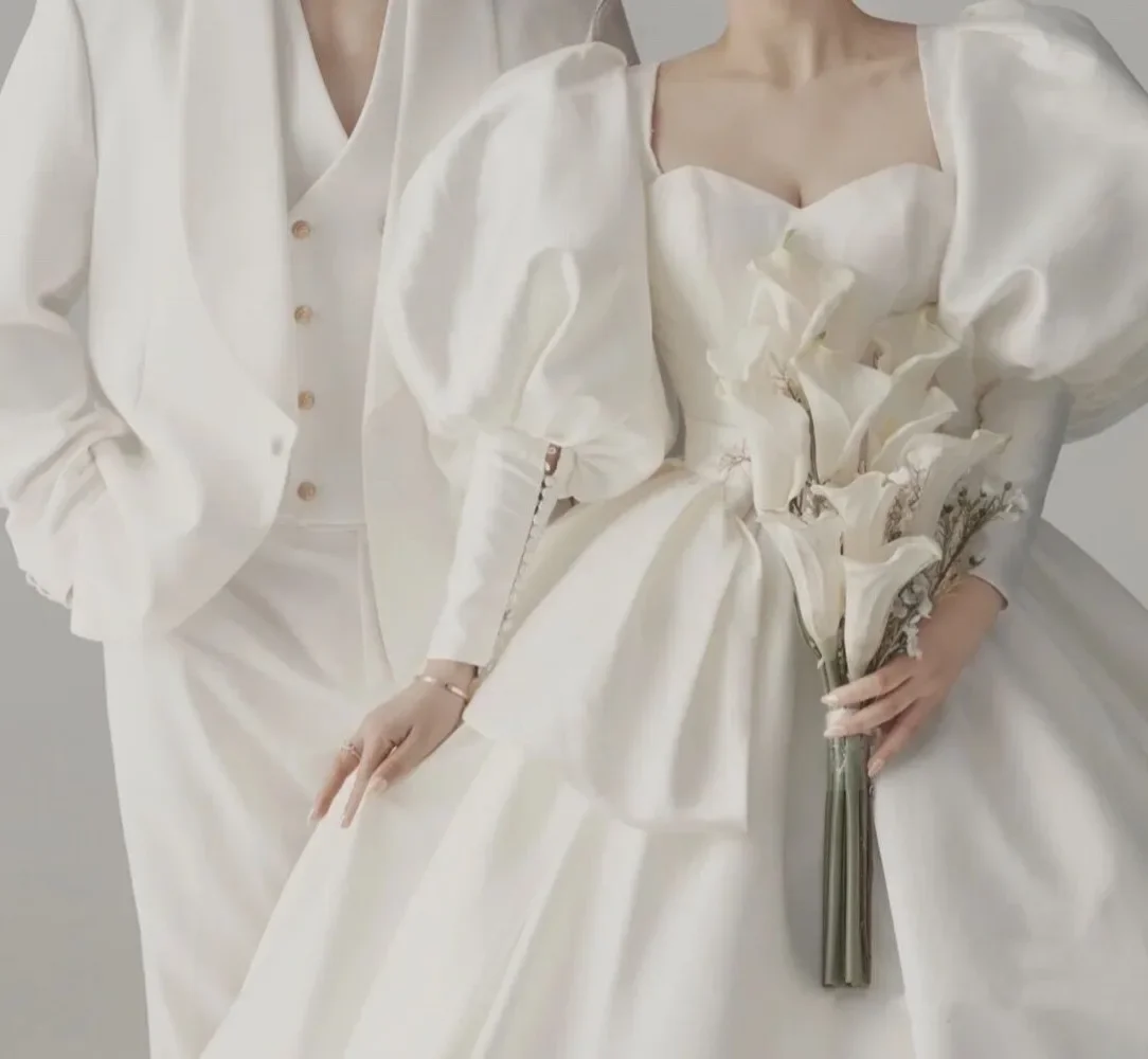 Korean wedding photography props studio photo theme photo personalized fashion simulation bridal bouquet calla lily