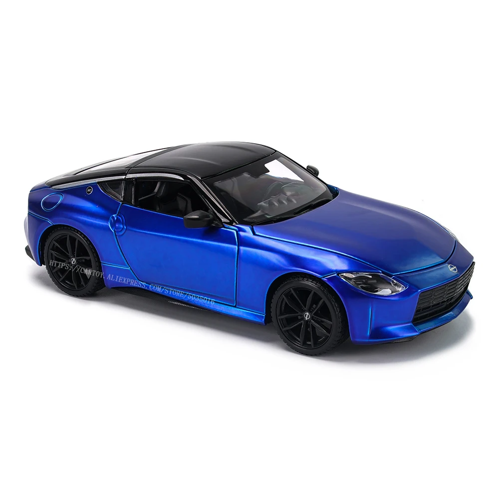 Maisto 1:24 2023 Nissan Z Blue alloy car model handicraft decoration collection toy tool gift die-casting birthday present