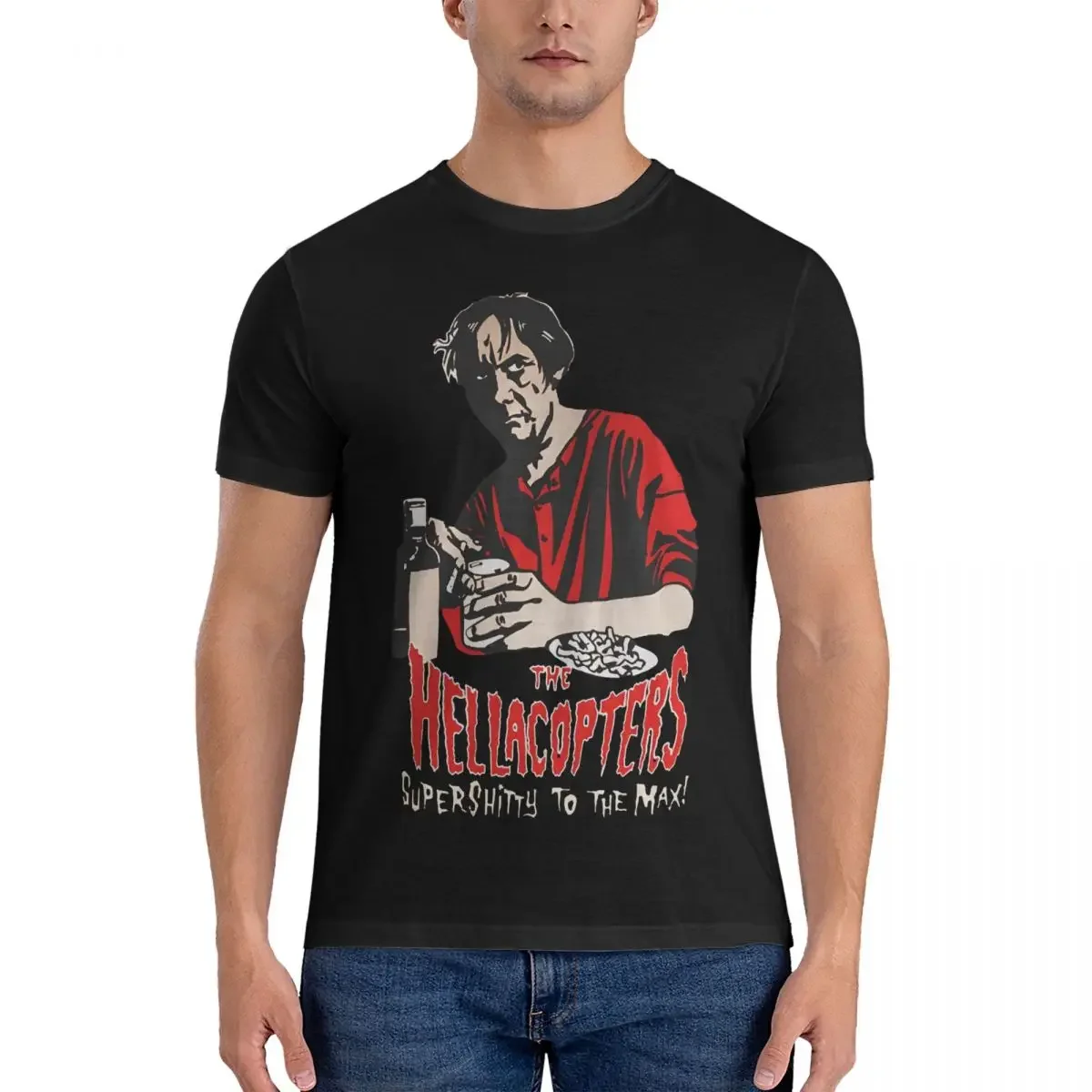 HELLACOPTERS SUPERSHITTY. Casual Pure Cotton Tee Shirt Short Sleeve Hellacopters T Shirts Round Collar Clothing Gift Idea