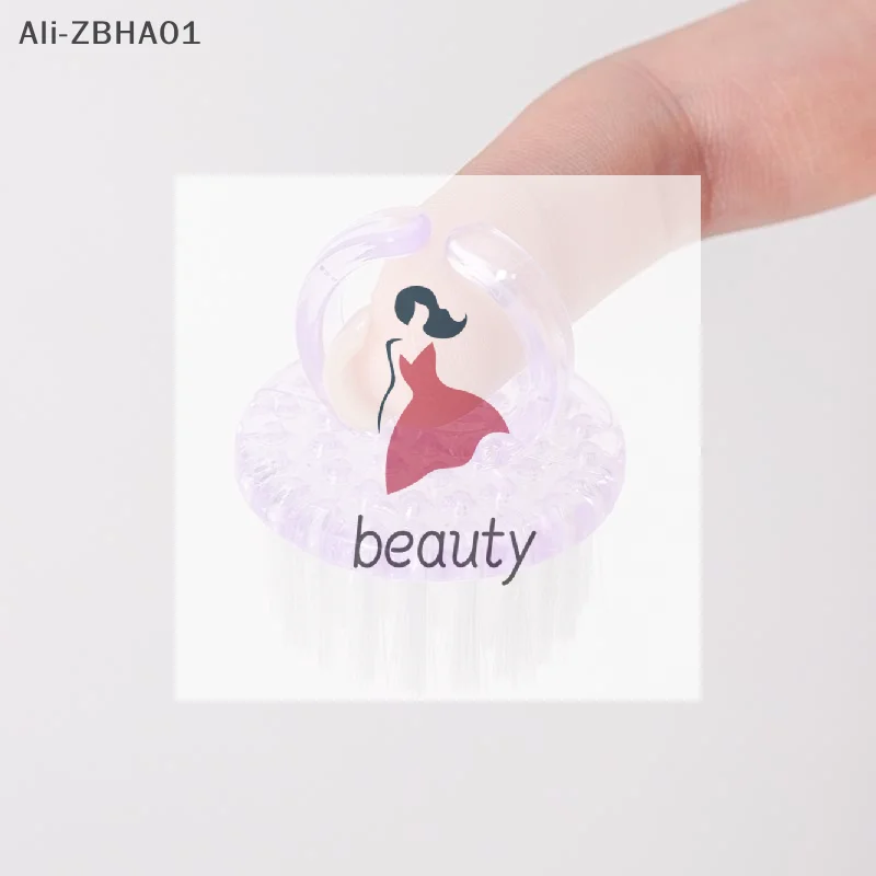 Nail Art Manicure Cuticle Pusher Tools Plastic Nail Brushes Nail Hand Scrubbing Detail Cleaning Brush Dust Remover Cleaner