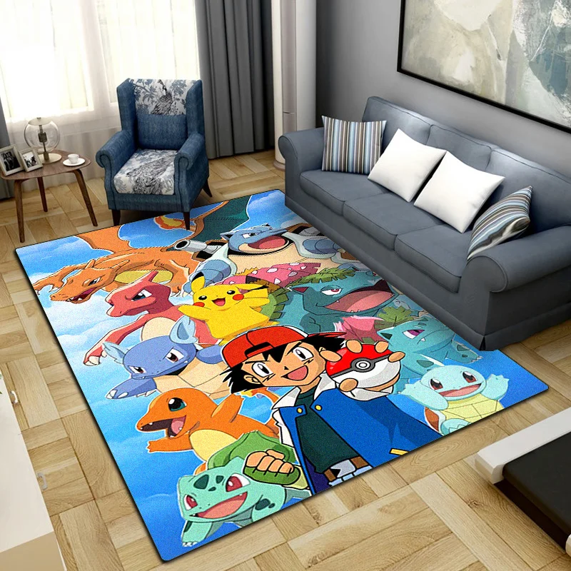 Tapis imprimé Anime Pocket Monster, pour salon, décoration de la maison, chaise de bureau, LXR112
