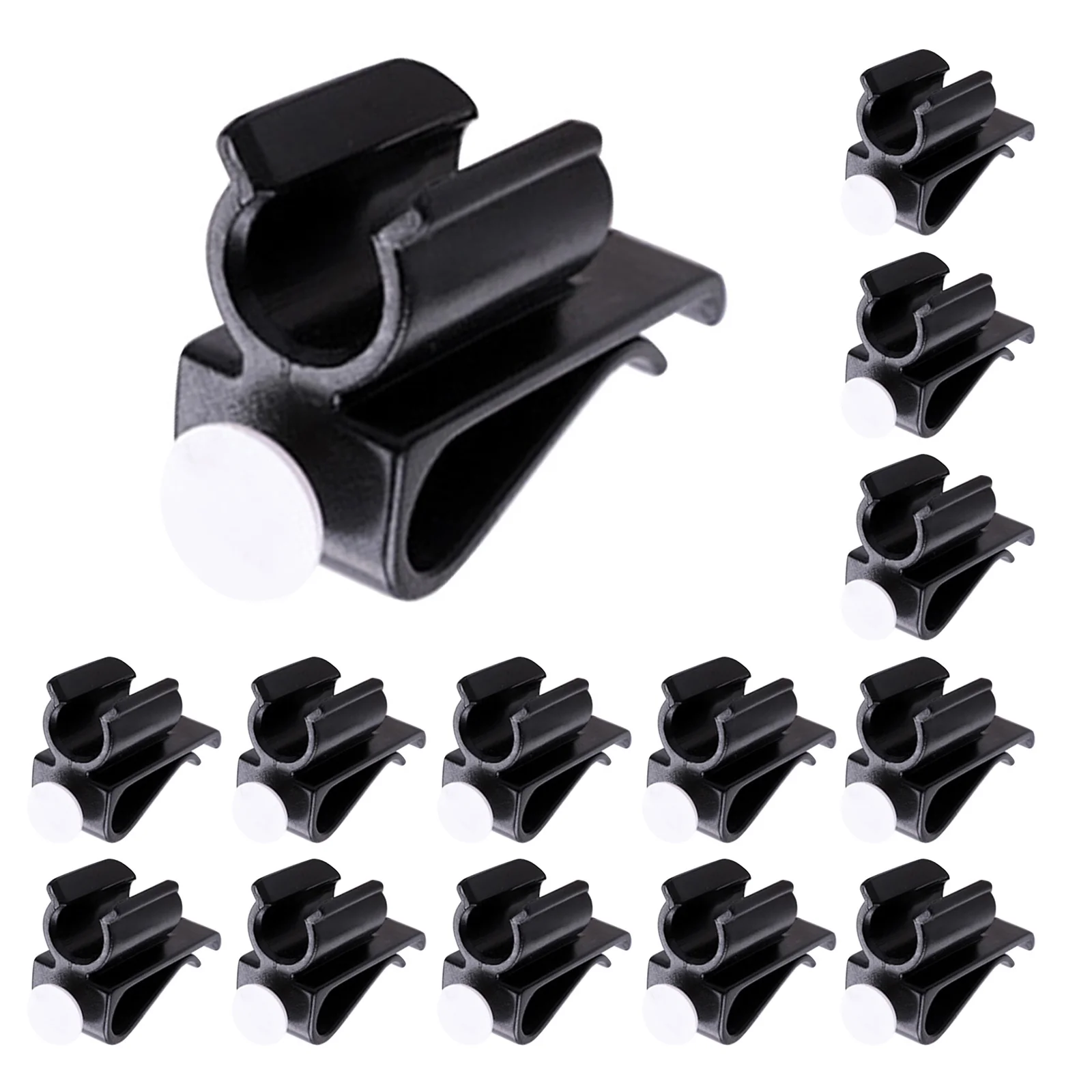 14 قطعة من مشبك حقيبة مضرب الجولف، حامل مضرب التثبيت الآمن لتعزيز الممارسة، ملحقات مشبك بلاستيكي خفيف الوزن