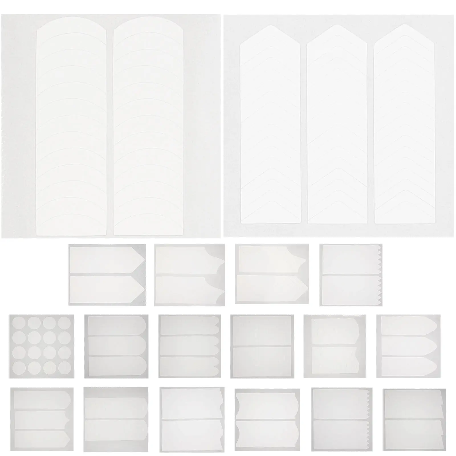 

Набор из 18 листов французских наклеек для ногтей, трафареты для френча, инструменты для начинающих и профессионалов, для декора ногтей